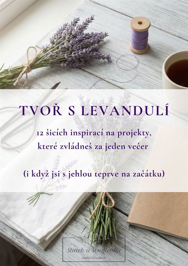 Titulní strana e-booku Tvoř s levandulí